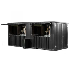 Contenedor Barra Desmontable 8×2 metros Negro RAL 9005