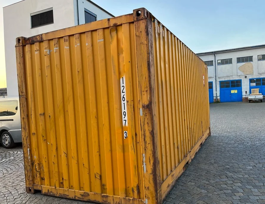 Contenedor de envío usado de 20 pies de alto cubo con paleta ancha (PW) - Imagen 4