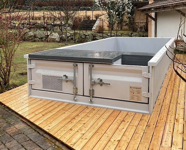 Piscina contenedor de 6,2 m x 2,5 m con bomba de calor, paquete Premium - Imagen 6