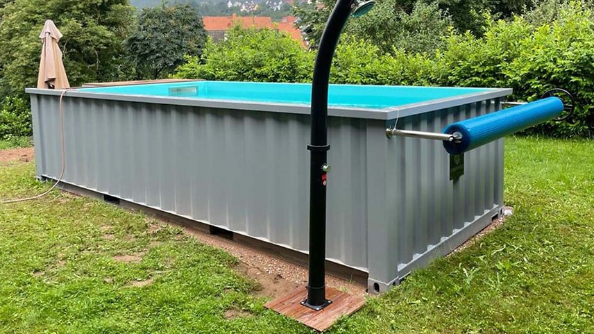 Piscina contenedor de 6,2 m x 2,5 m con bomba de calor, paquete Premium - Imagen 7