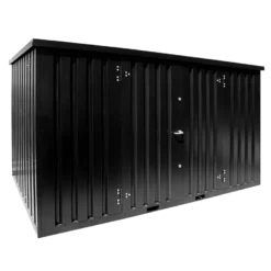 Contenedor de almacenamiento de 4 x 2 metros – con puerta doble en el lado largo