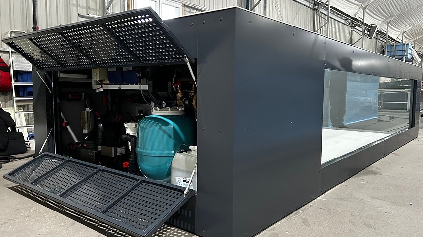 Piscina de polipropileno de 6,5 mx 2,5 m con ventana de 4 m - Imagen 3