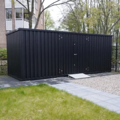 Alternative view of Contenedor de almacenamiento de 5 x 2 metros – con puerta doble en el lado largo