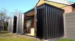 Contenedor de almacenamiento grande modelo estándar 8 x 2 metros