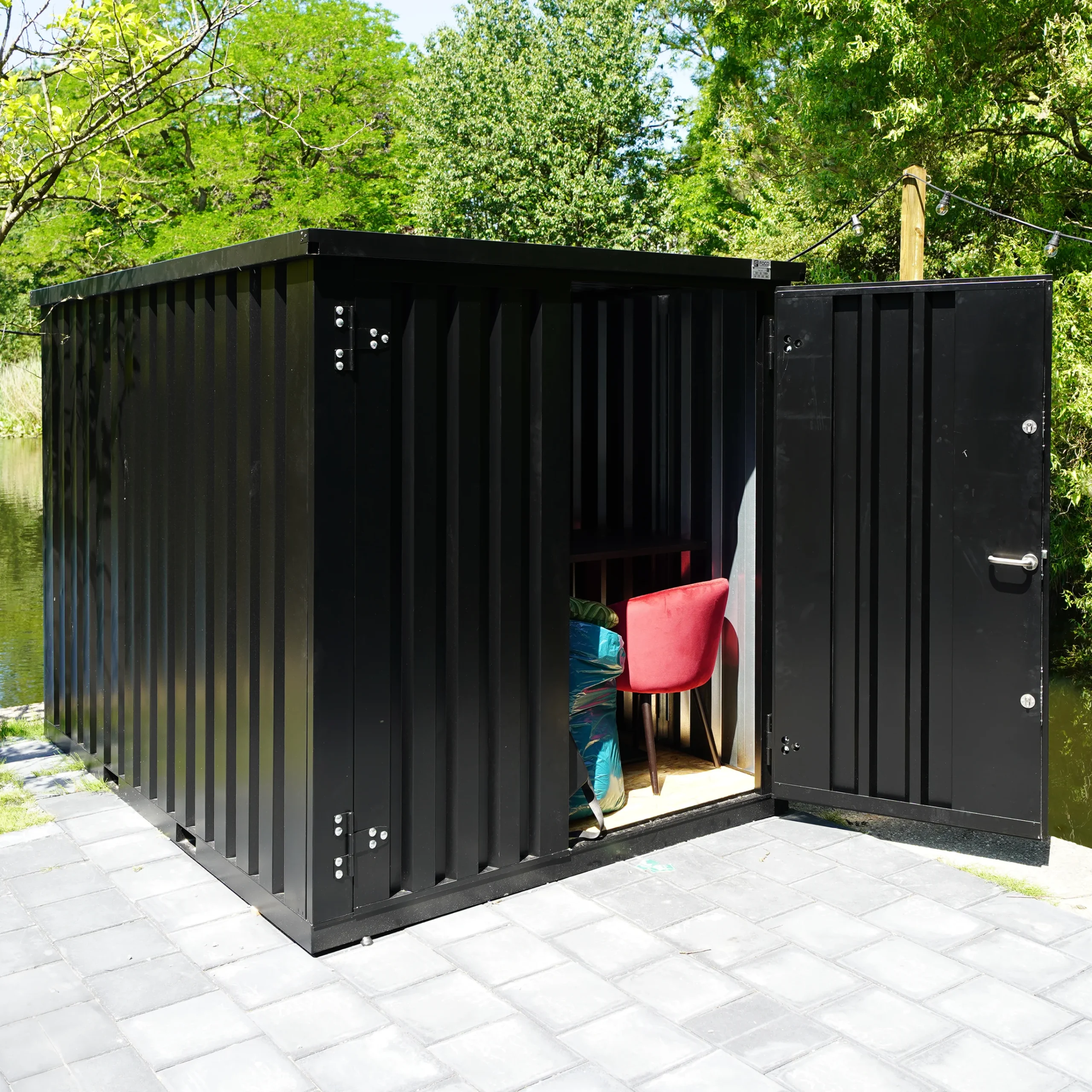 Contenedor de almacenamiento de 2 x 2 metros – con puerta doble - Imagen 3