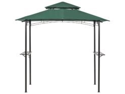 Gazebo NARO Metal 240 cm 148 cm Verde Oscuro