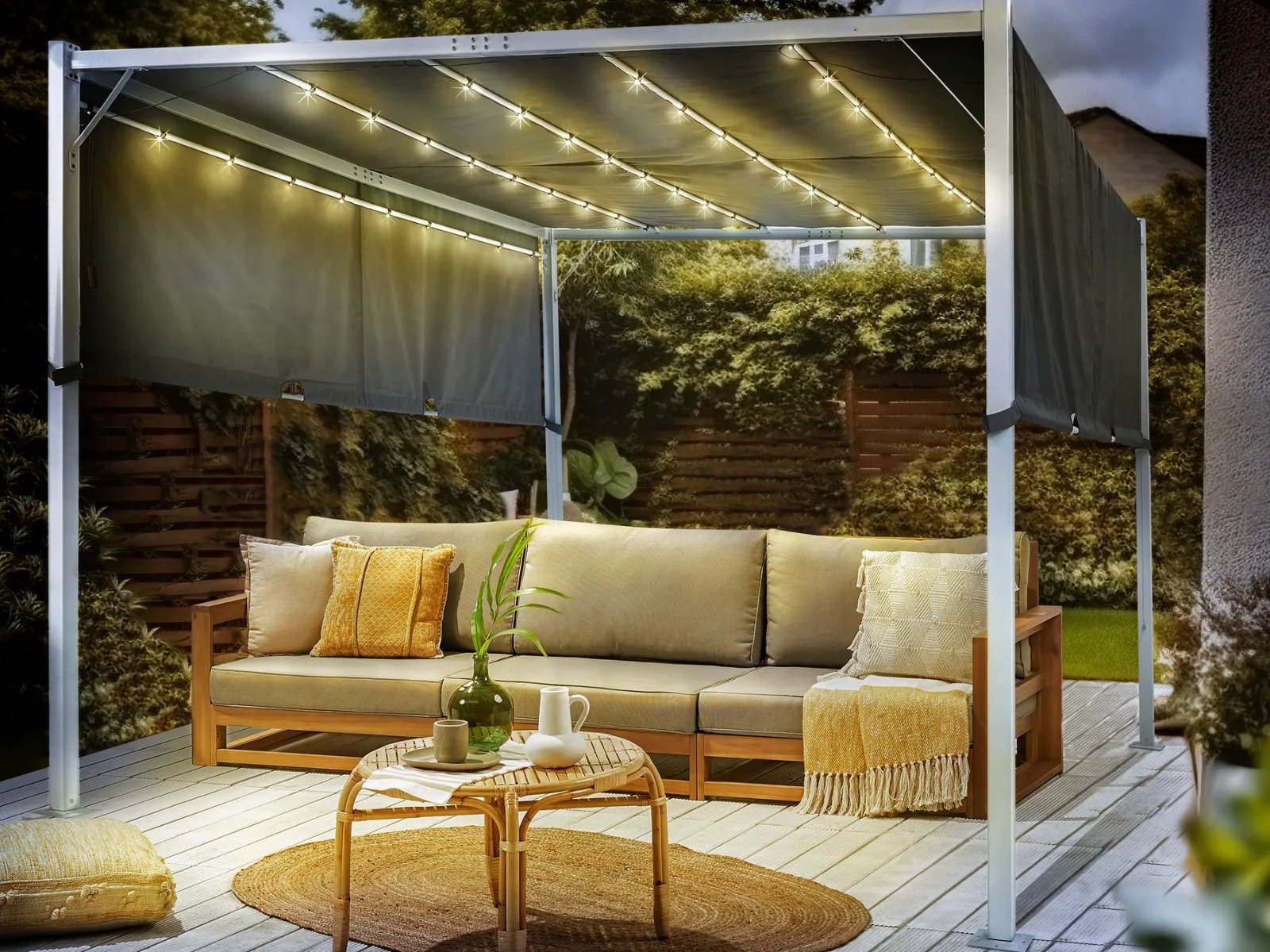 Gazebo LED PARGA Gris - Imagen 2